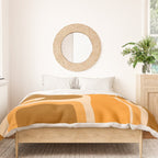 Copacetic Retro Abstract in Pumpkin Orange Duvet Cover Gallery Image 3
