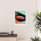 Wicked - sports car 80s retro throwback memphis style motorhead Poster Gallery Image 2
