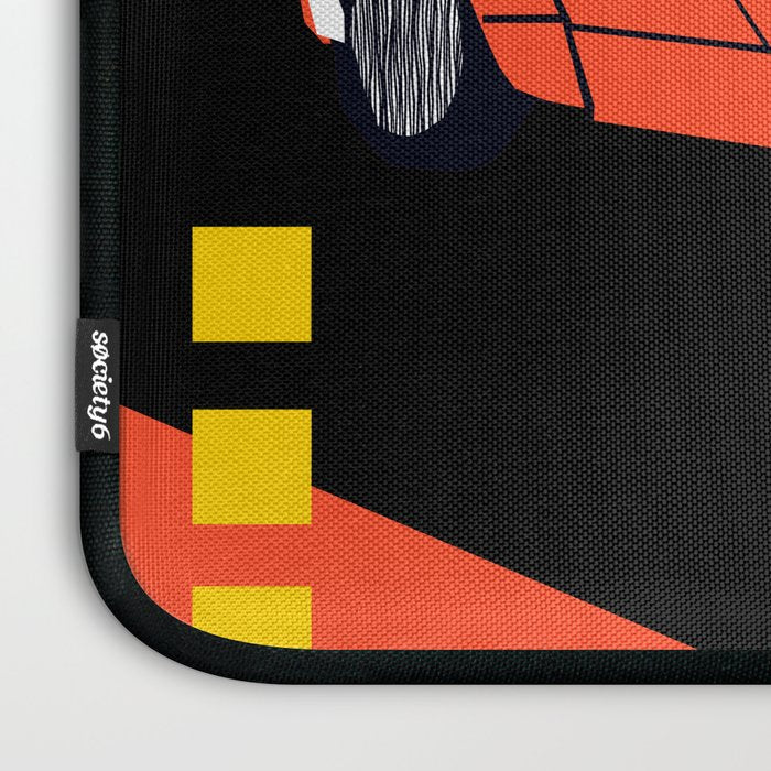 Wicked - sports car 80s retro throwback memphis style motorhead Laptop Sleeve Gallery Image 3