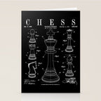 Chess King And Pieces Old Vintage Patent Drawing Print Stationery Card Gallery Image 2