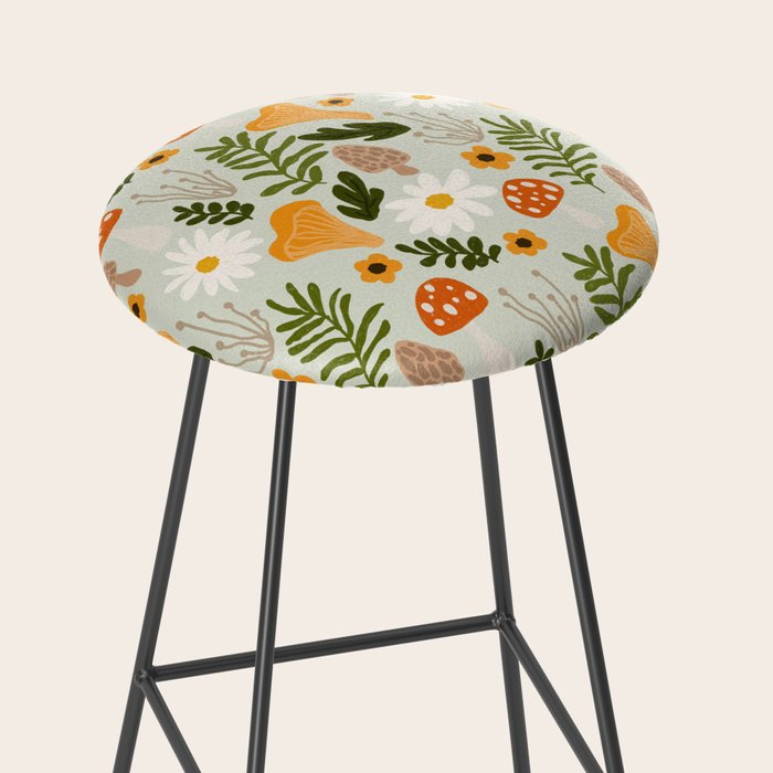 Woodland Mushroom Pattern Stool Gallery Image 2
