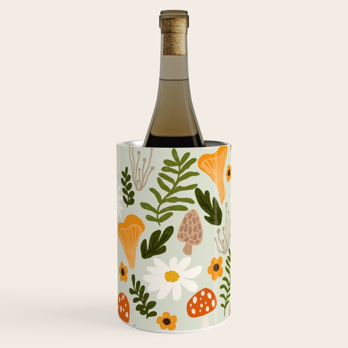 Woodland Mushroom Pattern Wine Chiller Gallery Image 1