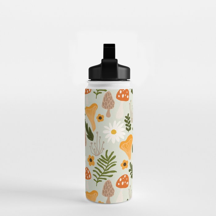 Woodland Mushroom Pattern Water Bottle Gallery Image 2