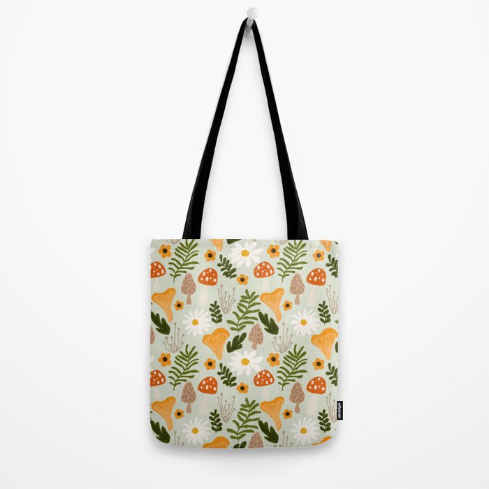 Woodland Mushroom Pattern Tote Bag Gallery Image 2