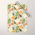 Woodland Mushroom Pattern Wrapping Paper Gallery Image 1