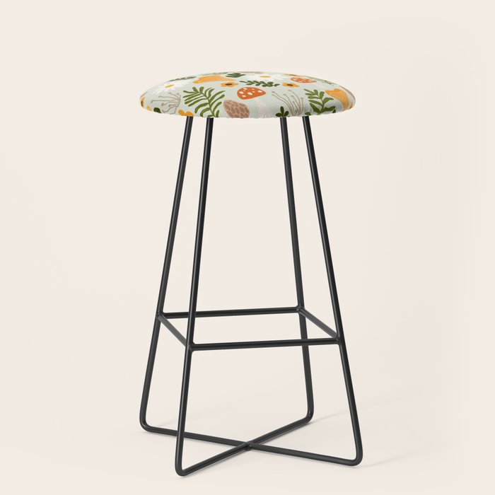 Woodland Mushroom Pattern Stool Gallery Image 1