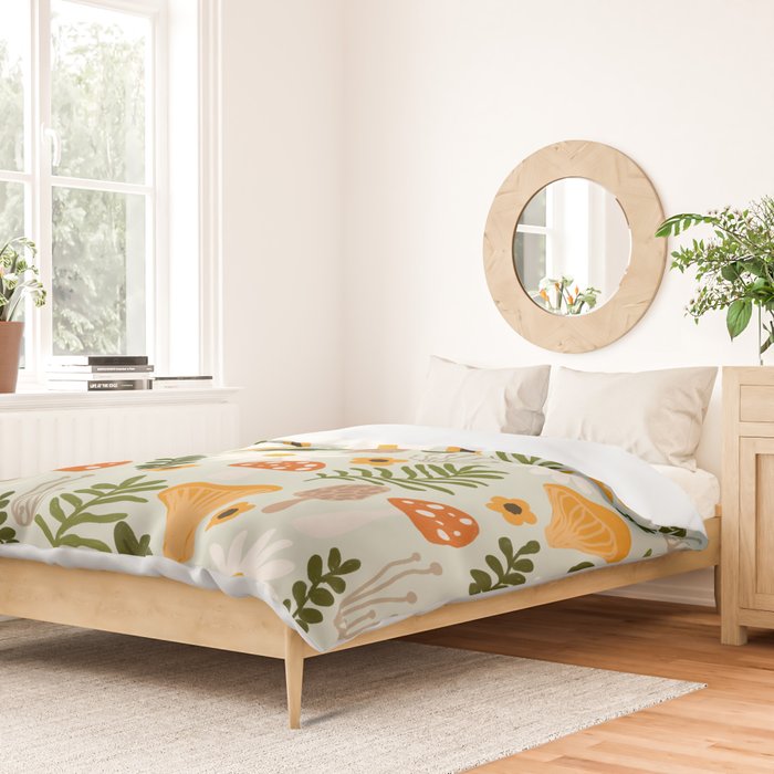 Woodland Mushroom Pattern Duvet Cover Gallery Image 2