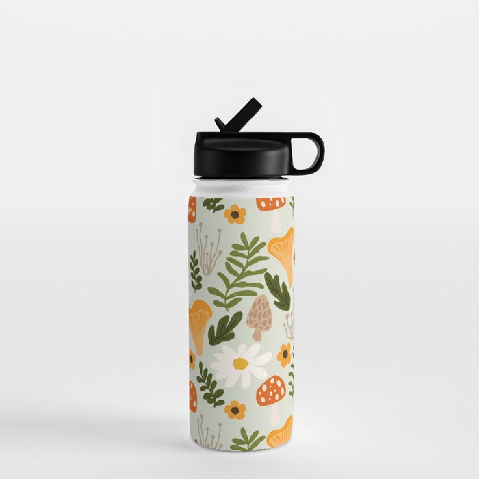 Woodland Mushroom Pattern Water Bottle Gallery Image 1