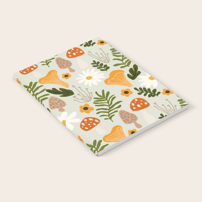 Woodland Mushroom Pattern Notebook Gallery Image 1