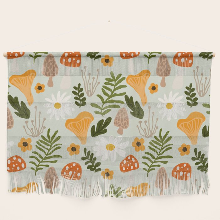 Woodland Mushroom Pattern Wall Hanging Gallery Image 1