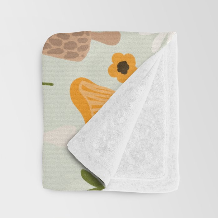 Woodland Mushroom Pattern Throw Blanket Gallery Image 3