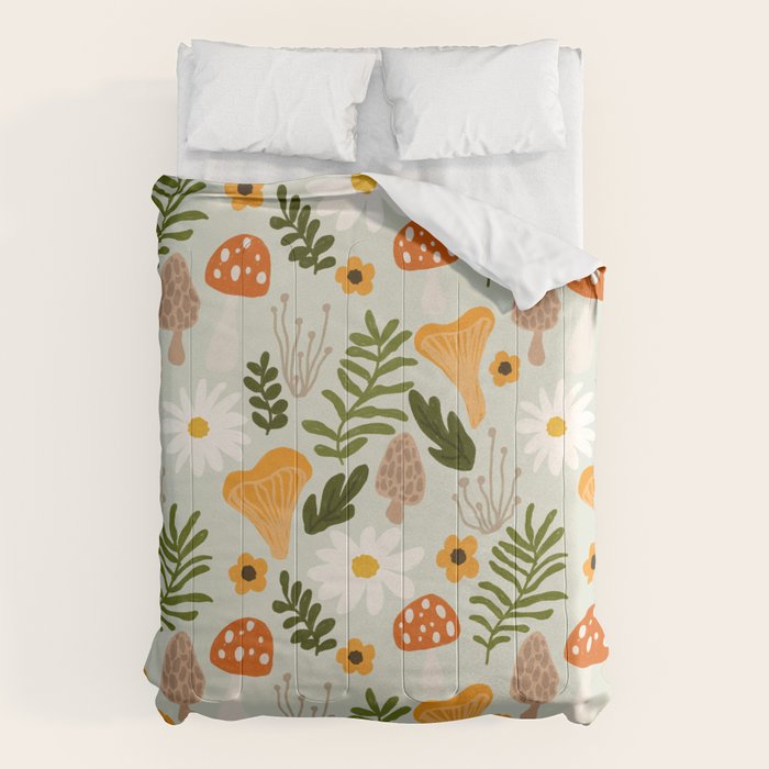 Woodland Mushroom Pattern Comforter Gallery Image 6