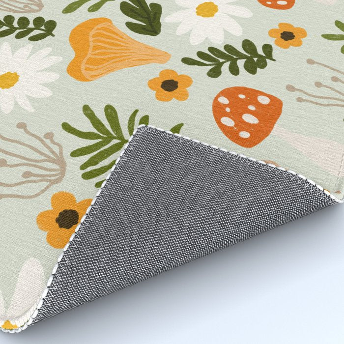 Woodland Mushroom Pattern Rug Gallery Image 4