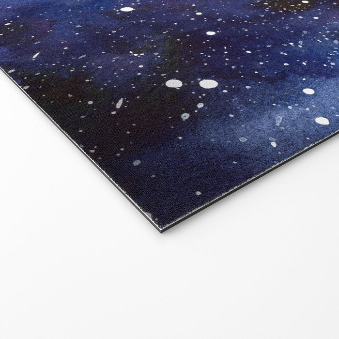 Nebula Galaxy Watercolor Space Sky Welcome Mat Gallery Image 2