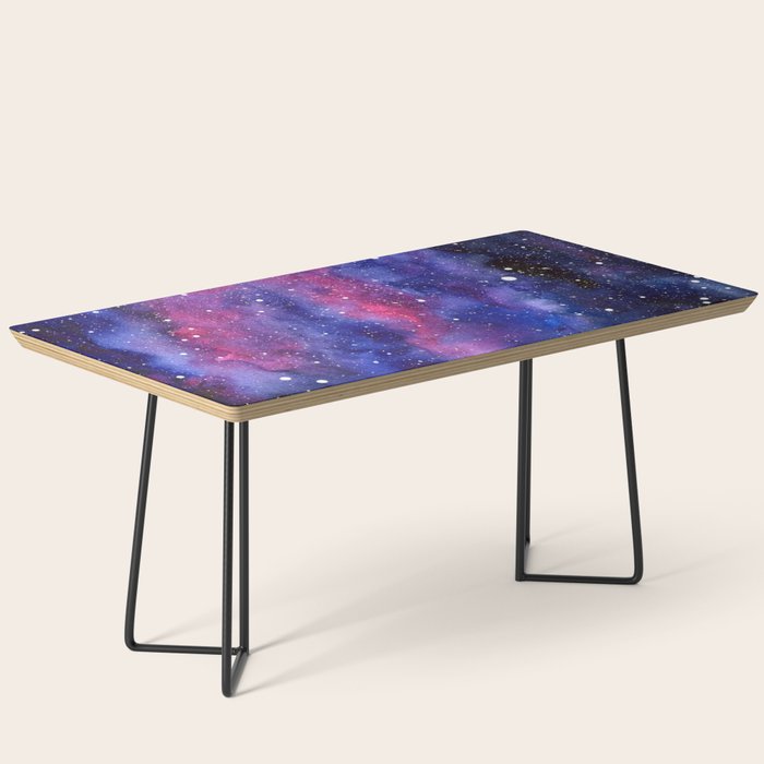 Nebula Galaxy Watercolor Space Sky Coffee Table Gallery Image 1