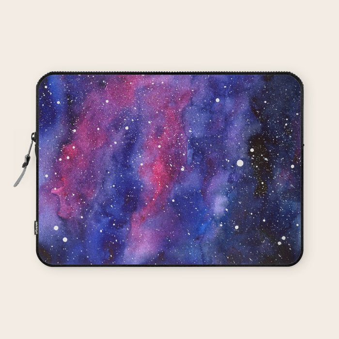 Nebula Galaxy Watercolor Space Sky Laptop Sleeve Gallery Image 1