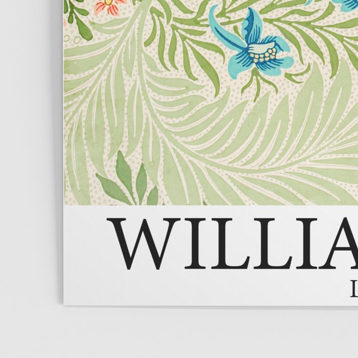 Larkspur by William Morris Poster Gallery Image 3