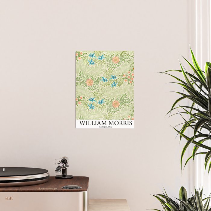 Larkspur by William Morris Poster Gallery Image 2