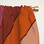 The Sun and the Moon - retro abstract Window Curtain Gallery Image 2