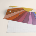 The Sun and the Moon - retro abstract Wrapping Paper Gallery Image 2