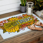 Sagittarius Flowers Outdoor Rug Gallery Image 2