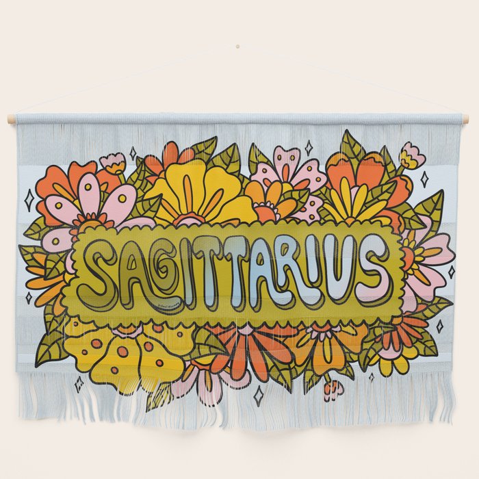 Sagittarius Flowers Wall Hanging Gallery Image 1