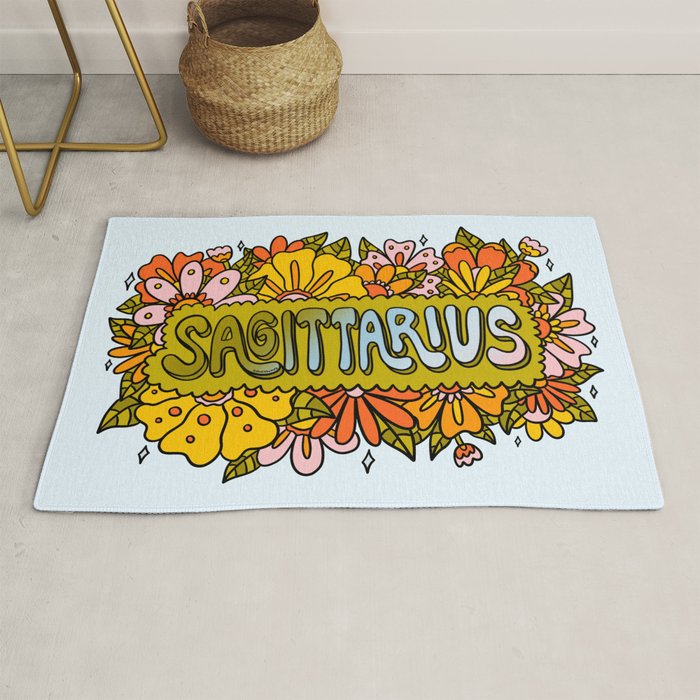 Sagittarius Flowers Rug Gallery Image 1