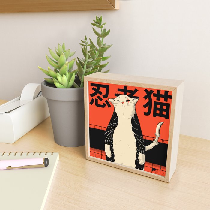 Neko ninja 2 Mini Art Print – Society6