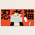 Neko ninja 2 Desk Mat Gallery Image 1