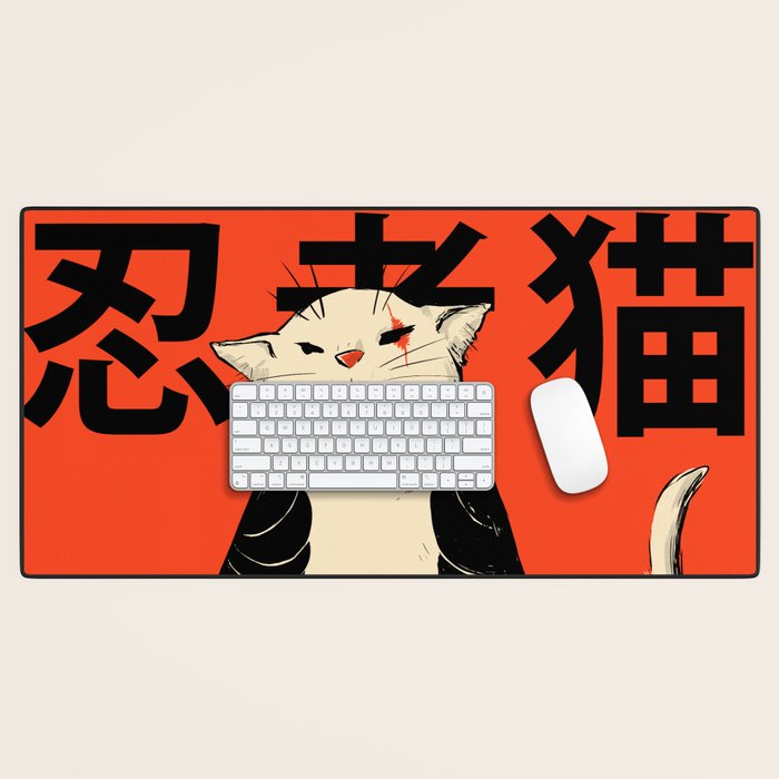 Neko ninja 2 Desk Mat Gallery Image 1