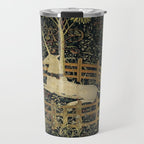 The Unicorn Rests in a Garden (from the Unicorn Tapestries) Travel Mug Gallery Image 1