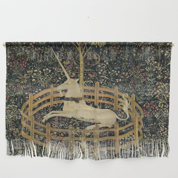 The Unicorn Rests in a Garden (from the Unicorn Tapestries) Wall Hanging Gallery Image 1