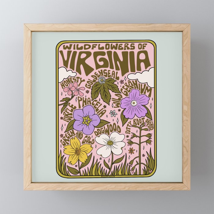 Virginia Wildflowers Mini Art Print Gallery Image 1
