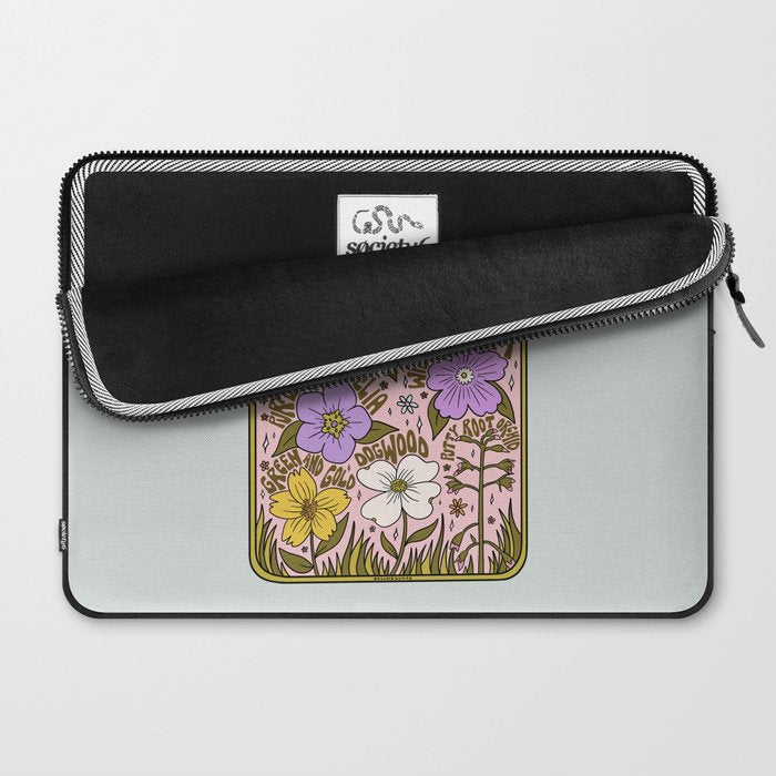 Virginia Wildflowers Laptop Sleeve Gallery Image 2