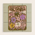 Virginia Wildflowers Wood Wall Art Gallery Image 1