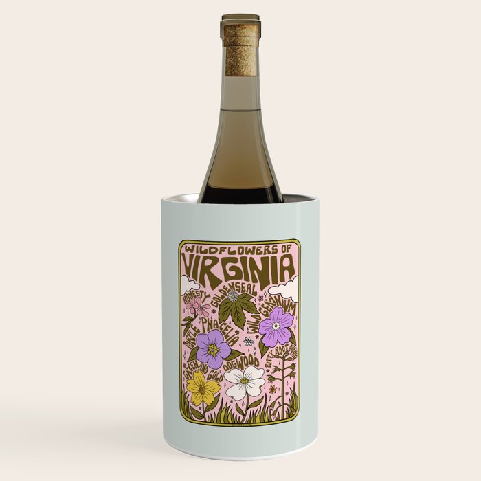 Virginia Wildflowers Wine Chiller Gallery Image 1