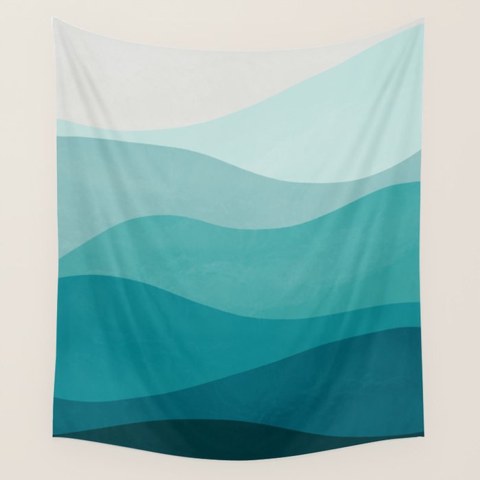 Ocean Waves Wall Tapestry Gallery Image 4