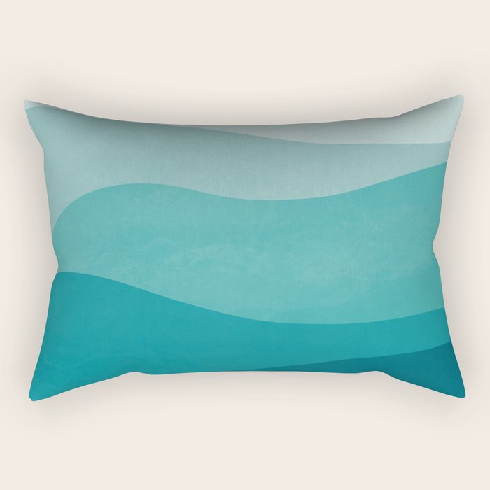 Ocean Waves Rectangular Pillow Gallery Image 1