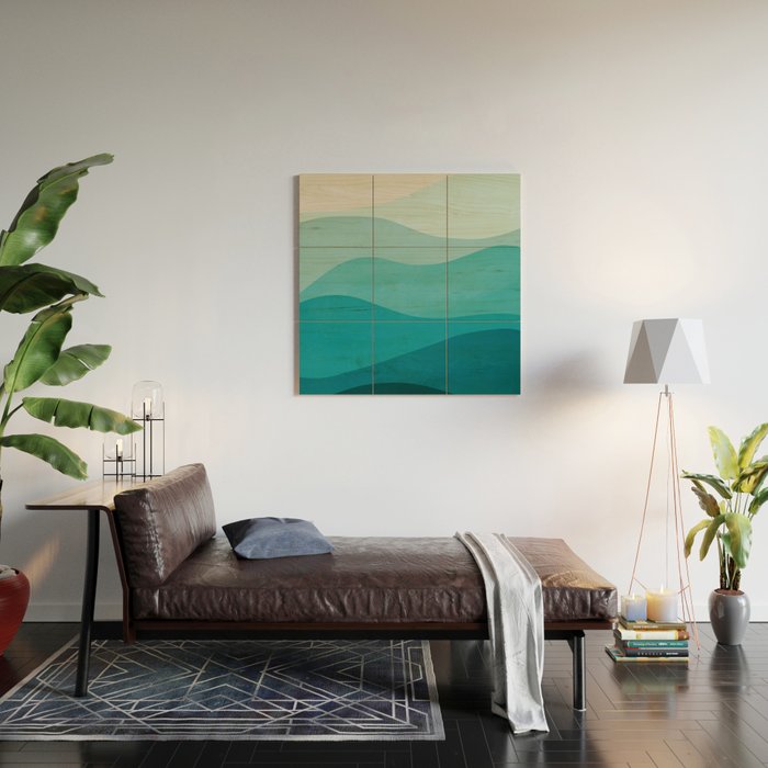 Ocean Waves Wood Wall Art Gallery Image 2
