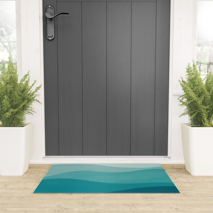 Ocean Waves Welcome Mat Gallery Image 3
