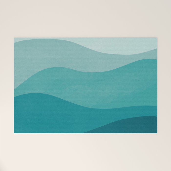 Ocean Waves Welcome Mat Gallery Image 1