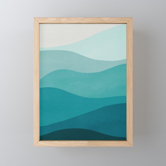 Ocean Waves Mini Art Print Gallery Image 1