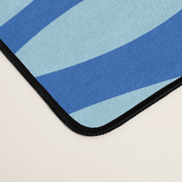 Coastal Fish Geometric Ocean Pattern in Blue Desk Mat Gallery Image 4