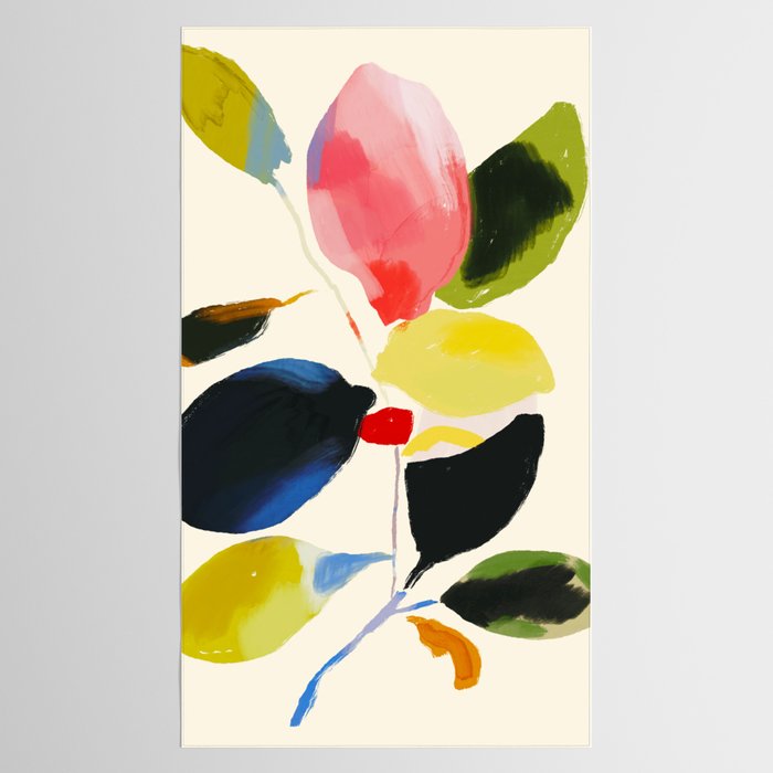 Minimal Abstract Colorful Plant Tablecloth Gallery Image 2