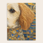 Gustav Klimt Style Dog with Geometric Patterns Notebook Gallery Image 4