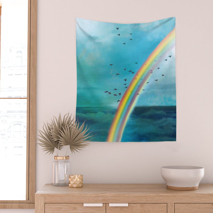 Rainbow Wall Tapestry Gallery Image 2