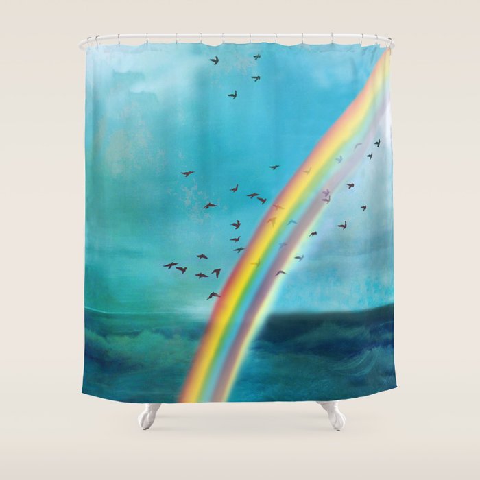 Rainbow Shower Curtain Gallery Image 1