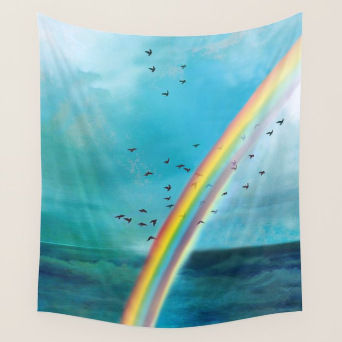 Rainbow Wall Tapestry Gallery Image 4