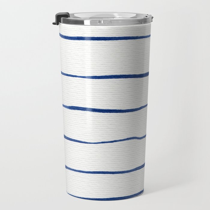 Blue Stripes Travel Mug Gallery Image 3