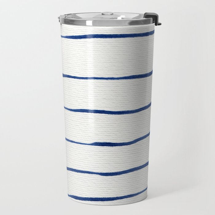 Blue Stripes Travel Mug Gallery Image 2